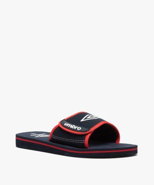Mules de piscine garçon bicolores à scratch - Umbro vue2 - UMBRO - GEMO