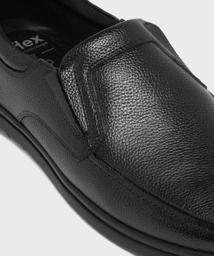 Mocassin slip-on confort dessus cuir homme - G'Flex vue6 - G'FLEX - GEMO
