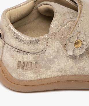 Chaussures premiers pas en cuir à scratch bébé fille - Na! vue6 - NA! GEMO FOR GOOD - GEMO