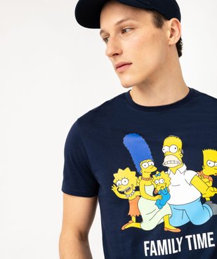 Tee-shirt manches courtes imprimé homme - The Simpsons vue3 - SIMPSONS - GEMO
