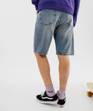 Bermuda en jean coupe large homme vue3 - GEMO (HOMME) - GEMO
