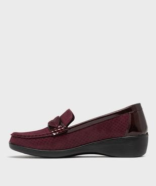 Mocassins confort légers et souples à talon compensé femme vue3 - G'FLEX GEMO FOR GOOD - GEMO