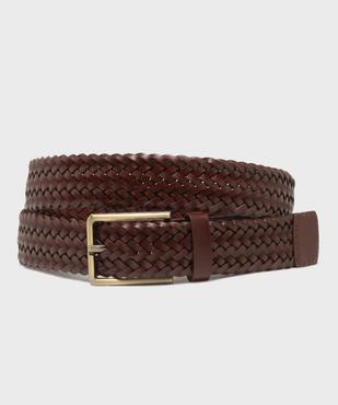 Ceinture tressée avec boucle métallique homme vue1 - GEMO (ACCESS) - GEMO
