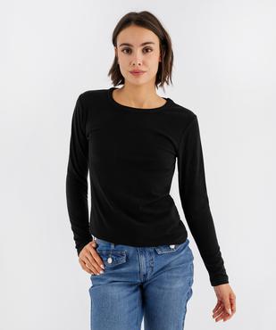 Tee-shirt pyjama manches longues femme vue2 - GEMO(HOMWR FEM) - GEMO