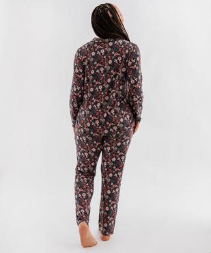 Pyjama femme grande taille deux pièces : chemise et pantalon vue3 - GEMO 4G FEMME - GEMO