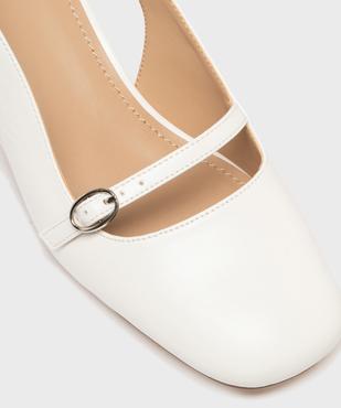 Escarpins talon ouvert et bout carré femme - Follow Me vue6 - FOLLOW ME - GEMO