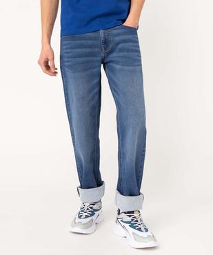 Jean coupe Straight délavé homme vue1 - GEMO 4G HOMME - GEMO