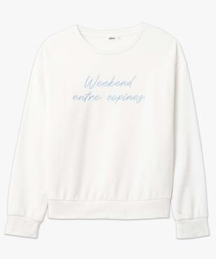 Sweat femme avec message brodé vue4 - GEMO(FEMME PAP) - GEMO