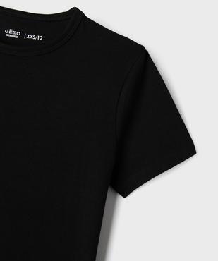 Tee-shirt manches courtes coupe courte fille vue2 - GEMO 4G FILLE - GEMO