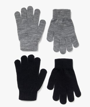 Gants garçon unis (lot de 2 paires) vue4 - GEMO (ENFANT) - GEMO