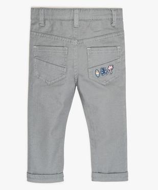 Pantalon bébé garçon en coton stretch - Lulu Castagnette vue2 - LULUCASTAGNETTE - GEMO