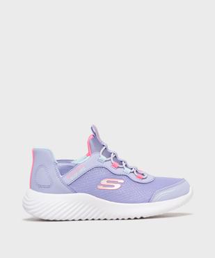 Baskets en toile pailletée enfilage facile fille - Skechers vue1 - SKECHERS - GEMO