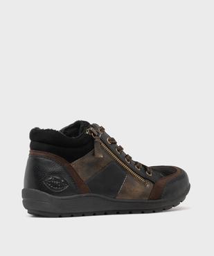 Boots fourrées à bout carré confortable femme vue4 - SOFTRELAX - GEMO
