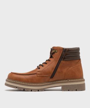 Chaussures montantes avec semelle crantée homme - Urban Steps vue3 - URBAN STEPS - GEMO