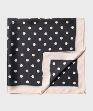 Foulard carré en satin imprimé pois femme vue2 - GEMO (ACCESS) - GEMO