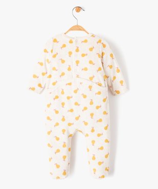 Pyjama bébé fille en velours imprimé poires et broderie vue6 - GEMO(BB COUCHE) - GEMO
