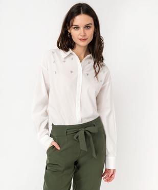Chemise manches longues à strass femme vue6 - GEMO(FEMME PAP) - GEMO