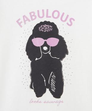 Tee-shirt à manches longues avec inscription fille vue2 - PREMIER PRIX BY GEMO - GEMO