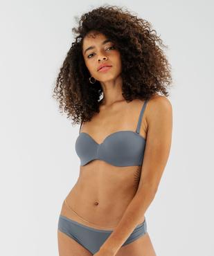  Soutien-gorge bandeau en microfibre avec bretelles muti-positions vue5 - GEMO 4G FEMME - GEMO