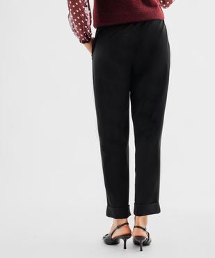 Pantalon fluide carrot femme vue3 - GEMO(FEMME PAP) - GEMO