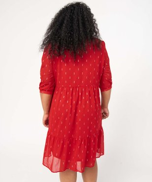 Robe femme grande taille à motifs scintillants vue3 - GEMO (G TAILLE) - GEMO