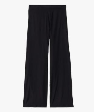 Pantalon femme en toile fluide coupe ample fendu sur les côtés vue4 - GEMO(FEMME PAP) - GEMO