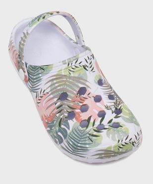 Sabot souples perforés à motif jungle femme vue5 - GEMO (PLAGE) - GEMO