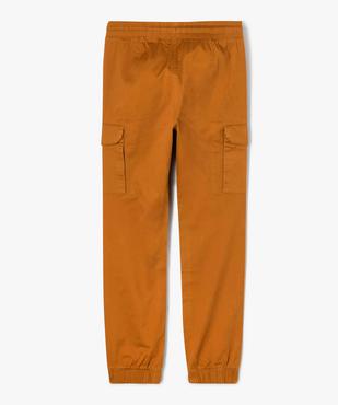 Pantalon en toile coupe jogger slim garçon vue4 - GEMO 4G GARCON - GEMO