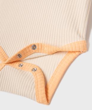 Body manches courtes en maille côtelée bébé - Gémo X Maëva vue4 - GEMO(BB COUCHE) - GEMO