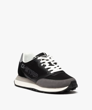 Baskets homme casual bicolores à lacets - G-Star Raw vue3 - G-STAR - GEMO
