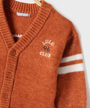 Gilet douillet imprimé devant et dos bébé garçon – LuluCastagnette vue2 - LULUCASTAGNETTE - GEMO