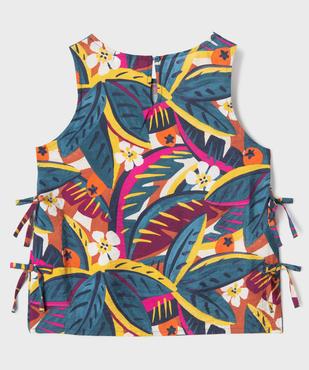 Débardeur fluide à motifs tropicaux fille vue3 - GEMO 4G FILLE - GEMO