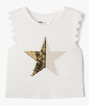 Débardeur avec motif étoile et dos ouvert fille vue1 - GEMO (ENFANT) - GEMO