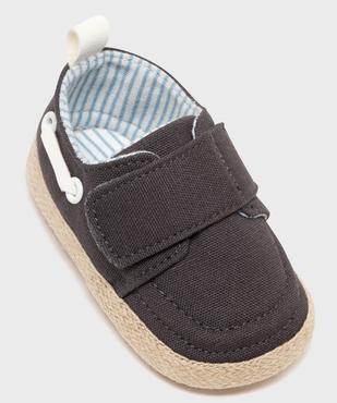 Chaussons de naissance en toile look chaussures bateau bébé vue5 - LITTLE LOVE GEMO FOR GOOD - GEMO