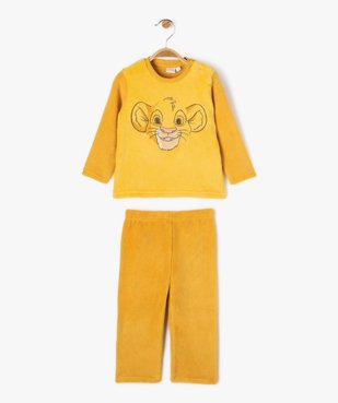Pyjama 2 pièces velours avec motif Le Roi Lion bébé garçon - Disney vue1 - DISNEY BABY - GEMO