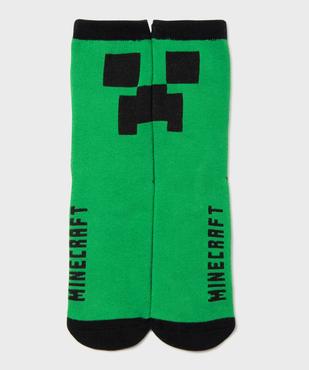 Chaussettes d'intérieur douillettes à picots antidérapants garçon - Minecraft vue1 - MINECRAFT - GEMO