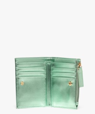 Portefeuille compact métallisé femme vue3 - GEMO (ACCESS) - GEMO