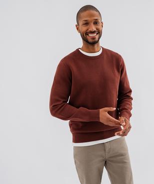 Pull en coton homme vue3 - GEMO (HOMME) - GEMO