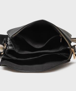 Sac à bandoulière multi-matières avec pampille amovible femme vue3 - GEMO (ACCESS) - GEMO