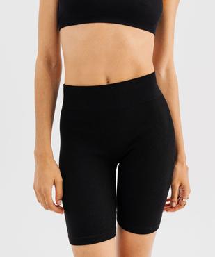 Boxer long en maille côtelée extensible femme vue2 - GEMO(HOMWR FEM) - GEMO