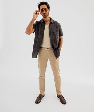 Pantalon chino coupe Slim homme vue4 - GEMO 4G HOMME - GEMO