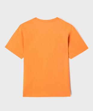 Tee-shirt manches courtes avec motif garçon vue3 - GEMO (JUNIOR) - GEMO