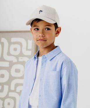 Chemise manches longues en chambray uni garçon vue4 - GEMO (ENFANT) - GEMO