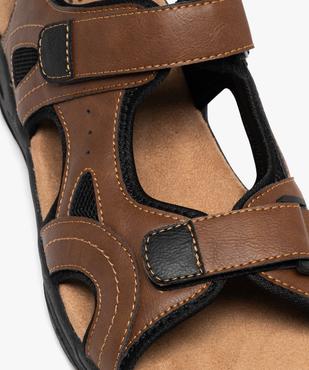 Sandales look sport gamme confort à scratch homme vue6 - G'FLEX - GEMO