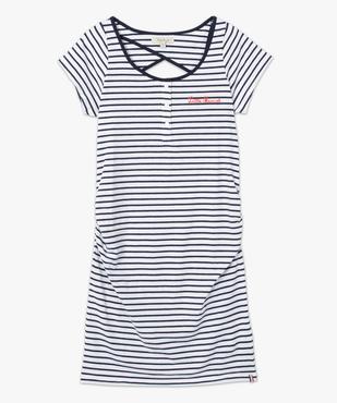 Chemise de nuit de grossesse rayée – Little Marcel vue4 - LITTLE MARCEL - GEMO