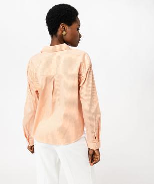 Chemise rayée à manches longues femme vue3 - GEMO(FEMME PAP) - GEMO