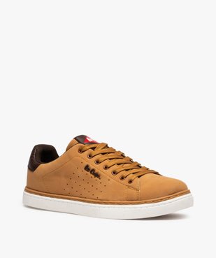 Baskets homme tige basse unie à lacets – Lee Cooper Smart Dessus suédé vue2 - LEE COOPER - GEMO