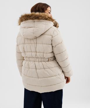 Doudoune à capuche fourrée femme grande taille vue4 - GEMO 4G GT - GEMO