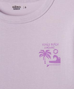 Tee-shirt manches courtes oversize avec motif tropical garçon vue2 - GEMO 4G GARCON - GEMO