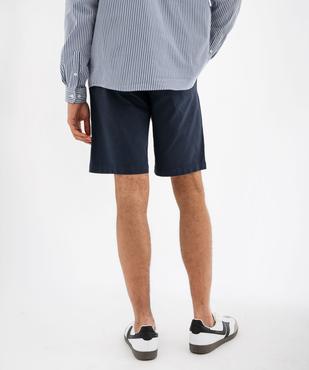 Bermuda chino droit avec ceinture tressée homme vue3 - GEMO (HOMME) - GEMO